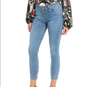 Free People Reagan Raw Hem Skinny Jeans